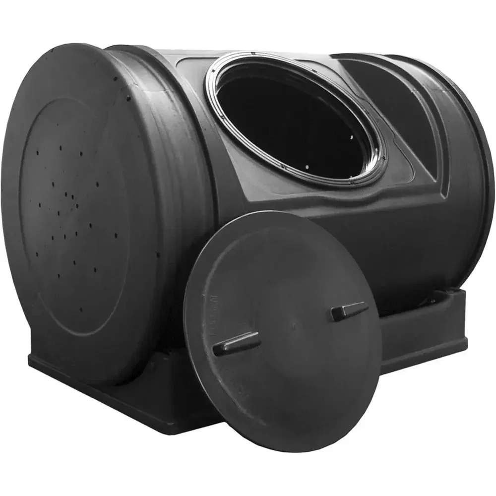 Compost Bin - Compostbak voor buiten, met handgrepen, zwart.