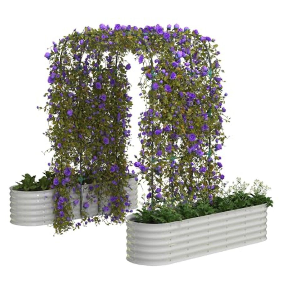 Vertical Planter - 96 cm hoge gegalvaniseerde verhoogde moestuinbak