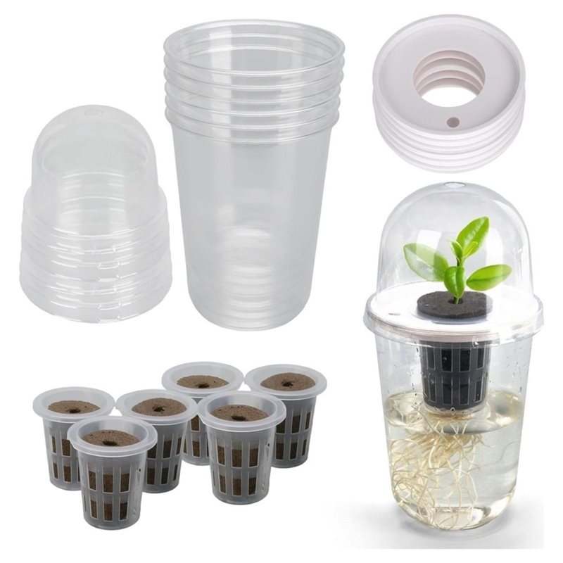 Hydroponic Kit - [ABFI!】 Hydroponische Zaailingenbeker Tafelmodel Kas Hydroponisch