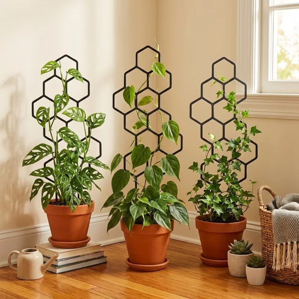 Indoor Herb Garden - Honingraatdesign plantenrooster roestvrij plastic tuinklimrek ondersteuning