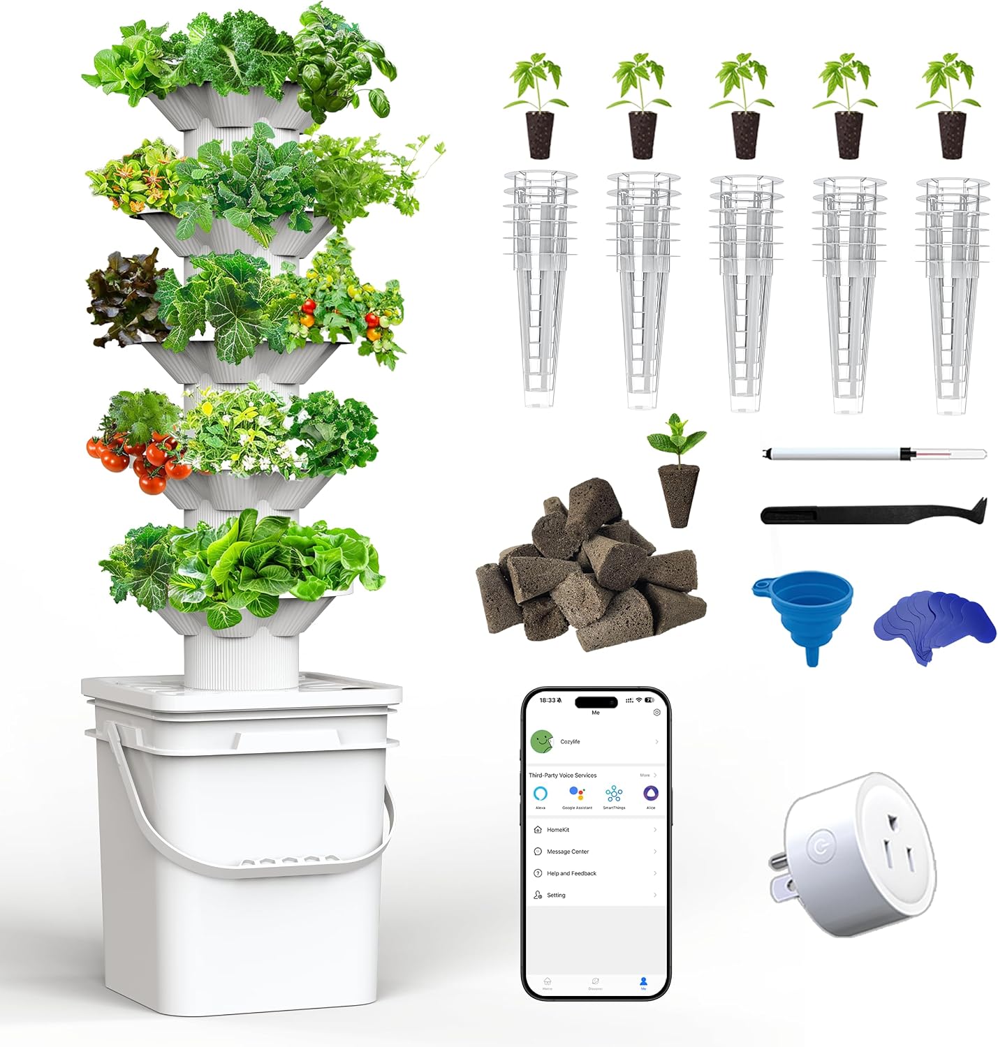 Hydroponisch kweeksysteem kit, - Hydroponic Kit recensie en prijs